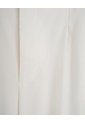 Pantalón Wide Leg Tiro Alto Crudo Mujer Beige de PUNTO BLANCO