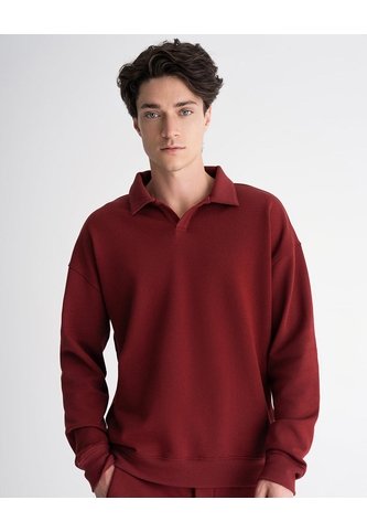 Camibuso Confort Tipo Polo Regular Vino Tinto Hombre Rojo PUNTO BLANCO