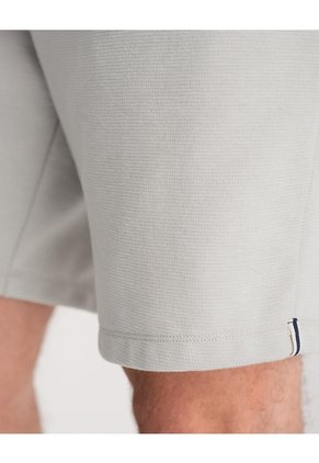 Bermuda Confort Regular Gris Hombre Gris