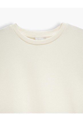 Camiseta Confort Regular Crema Hombre Beige