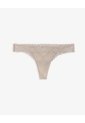 Panty Brasilero Tiro Medio Encaje Habano Beige de PUNTO BLANCO