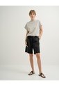 Short Tiro Alto Negro Mujer Negro de PUNTO BLANCO