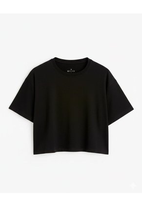 Camiseta Deportiva Tacto Frío Negra Mujer Negro