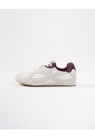 Tenis Casuales Tipo Gamuza Mujer Beige PUNTO BLANCO