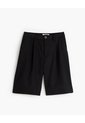 Short Tiro Alto Negro Mujer Negro de PUNTO BLANCO