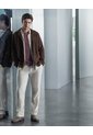 Pantalón Chino Regular Lino Caqui Hombre Beige de PUNTO BLANCO