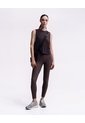 Legging Deportivo Tiro Alto Control Humedad Vinotinto Mujer Rojo de PUNTO BLANCO