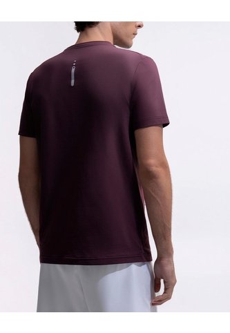 Camiseta Deportiva Control Humedad Vino Tinto Hombre Rojo PUNTO BLANCO
