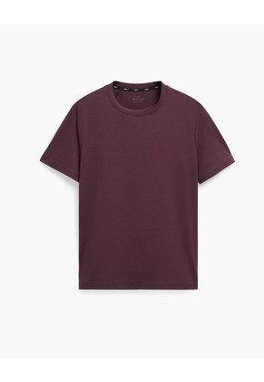 Camiseta Deportiva Control Humedad Vino Tinto Hombre Rojo