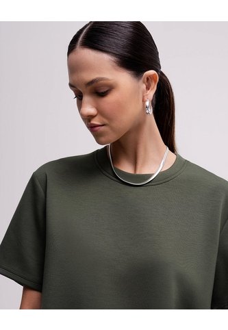 Camiseta Confort Regular Verde Mujer Verde PUNTO BLANCO