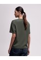 Camiseta Confort Regular Verde Mujer Verde de PUNTO BLANCO