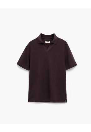 Polo Regular Algodón Vinotinto Hombre Rojo