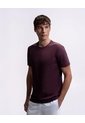 Camiseta Deportiva Control Humedad Vino Tinto Hombre Rojo de PUNTO BLANCO