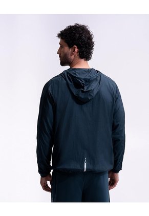 Chaqueta Rompevientos Regular Azul Hombre Azul