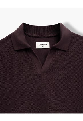 Polo Regular Algodón Vinotinto Hombre Rojo
