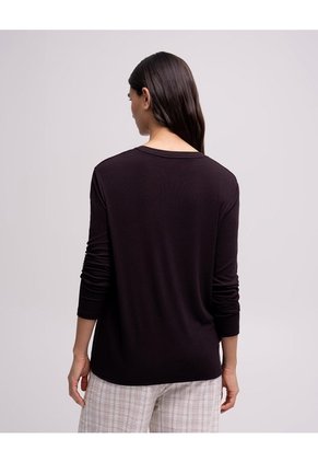 Camibuso Oversize Rib Algodón Vinotinto Mujer Rojo