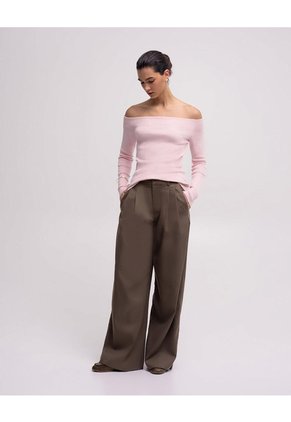 Camibuso Slim Tejido De Punto Rosado Mujer Rosa