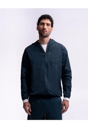 Chaqueta Rompevientos Regular Azul Hombre Azul