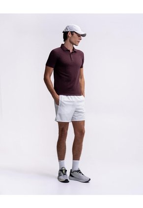 Polo Deportiva Seamless Vino Tinto Hombre Rojo