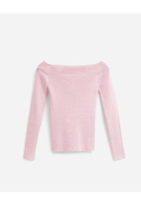 Camibuso Slim Tejido De Punto Rosado Mujer Rosa