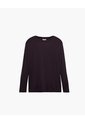 Camibuso Oversize Rib Algodón Vinotinto Mujer Rojo de PUNTO BLANCO