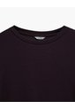 Camibuso Oversize Rib Algodón Vinotinto Mujer Rojo de PUNTO BLANCO