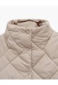 Chaqueta Acolchada Cuello Alto Avena Mujer Beige de PUNTO BLANCO