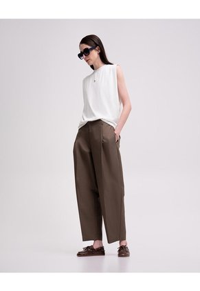 Camiseta Oversize Avena Mujer Beige