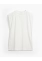 Camiseta Oversize Avena Mujer Beige de PUNTO BLANCO