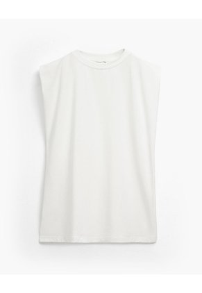 Camiseta Oversize Avena Mujer Beige