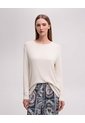 Camibuso Cuello Redondo Avena Mujer Beige de PUNTO BLANCO