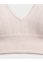 Top Soporte Medio Seamless Vainilla Mujer Beige de PUNTO BLANCO