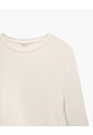 Camibuso Cuello Redondo Avena Mujer Beige de PUNTO BLANCO