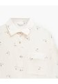 Camisa De Pijama Regular Manga Larga Estampado Mujer Beige de PUNTO BLANCO