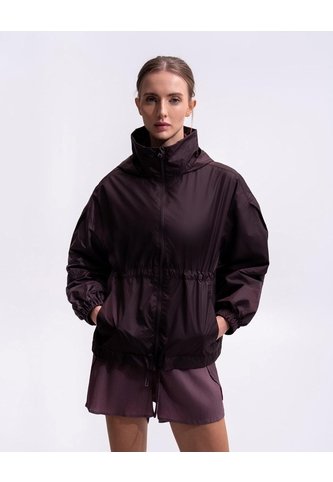 Chaqueta Rompevientos Oversize Vinotinto Mujer Rojo PUNTO BLANCO