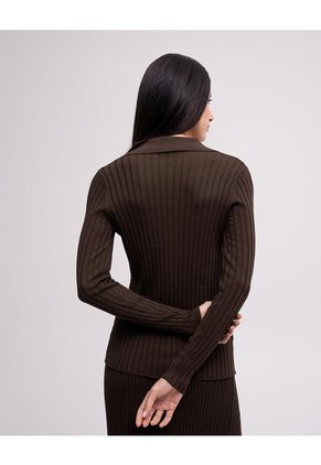 Suéter Tejido Café Mujer Cafe