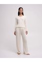 Camibuso De Pijama Avena Mujer Beige de PUNTO BLANCO