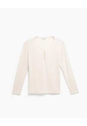 Camibuso De Pijama Avena Mujer Beige
