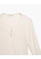 Camibuso De Pijama Avena Mujer Beige de PUNTO BLANCO