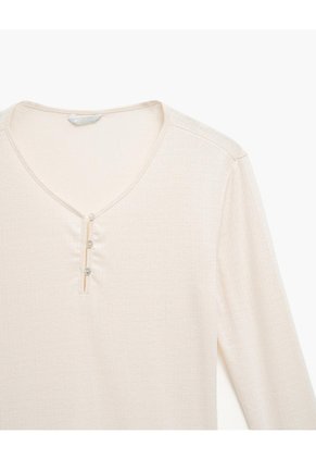 Camibuso De Pijama Avena Mujer Beige