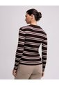Camibuso Tipo Polo Regular Rayas Mujer Rojo de PUNTO BLANCO