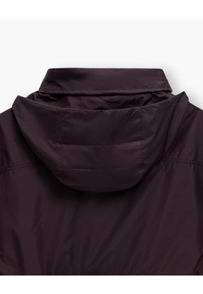 Chaqueta Rompevientos Oversize Vinotinto Mujer Rojo