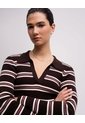 Camibuso Tipo Polo Regular Rayas Mujer Rojo de PUNTO BLANCO