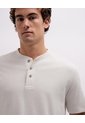 Camiseta Regular Algodón Crudo Hombre Beige de PUNTO BLANCO