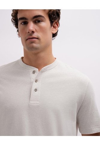 Camiseta Regular Algodón Crudo Hombre Beige PUNTO BLANCO