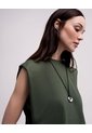 Camiseta Oversize Verde Mujer Verde de PUNTO BLANCO