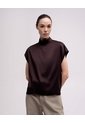 Blusa Cuello Alto Uva Mujer Rojo de PUNTO BLANCO