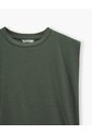 Camiseta Oversize Verde Mujer Verde de PUNTO BLANCO