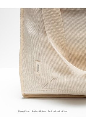 Tote Bag Algodón Crudo Unisex