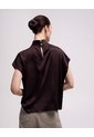 Blusa Cuello Alto Uva Mujer Rojo de PUNTO BLANCO